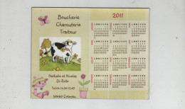 Calendrier Aimanté Boucherie Charcuterie Traiteur 2011 Di Rollo Crémieu - Altri & Non Classificati