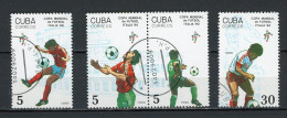 CUBA -  ITALIA '90  N°Yt 3001/3005 Obli. - Usados