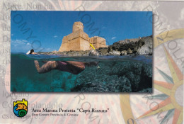 CARTOLINA  B23 CROTONE,CALABRIA-RISERVA NATURALE MARINA "CAPO RIZZUTO"-STORIA,MEMORIA,BELLA ITALIA,NON VIAGGIATA - Crotone