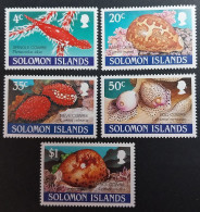 Coquillages Shells // Série Complète Neuve ** MNH ; Salomon YT 696/700 (1990) Cote 10 € - Solomon Islands (1978-...)