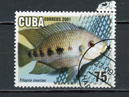 CUBA -  POISSON  N°Yt 3949 Obli. - Oblitérés