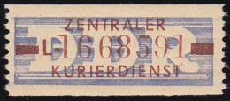 20-L-Neudruck Dienst-B, Billet Braun Auf Violett, ** Postfrisch - Mint