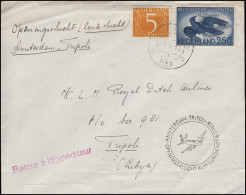 Erstflug KLM Amsterdam-Tripolis 630 Sonderflüge 25 C + 613 Ziffer 5 C 4.11.1958 - Airmail