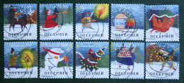 Decemberzegels Weihnachten Christmas Noel NVPH 3799-3808 (Mi 3875-3884) 2019 Gestempeld / USED NEDERLAND / NIEDERLANDE - Used Stamps