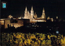 Santiago De Compostelle - Vue Nocturne Du Mirador De "l'Herradura" - Santiago De Compostela