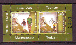 Montenegro 2013 Tourism Higing + Biking  Mi.No.MH 10 MNH - Montenegro