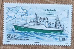 Saint Pierre Et Miquelon - YT N°1066 - Transport Maritime / Chalutier Le Finlande - 2013 - Neuf - Unused Stamps