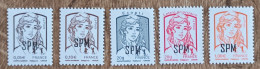 Saint Pierre Et Miquelon - YT N°1083 à 1087 - Marianne De Ciappa Et Kawena - 2013 - Neuf - Unused Stamps