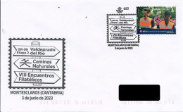 SPAIN. POSTMARK. NATURAL PATHS. MONTESCLAROS (CANTABRIA). 2023 - Andere & Zonder Classificatie