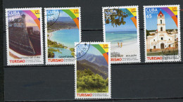 CUBA -  TOURISME  N°Yt 4917/4921 Obli. - Usati