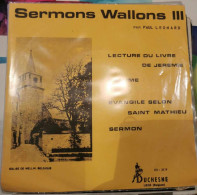 Paul Léonard – Sermons Wallons III -  45T - Gospel En Religie