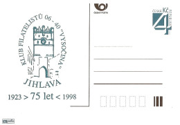 CDV B 102 Czech Republic Jihlava/Iglau Stamp Club Anniversary 1998 - Postales