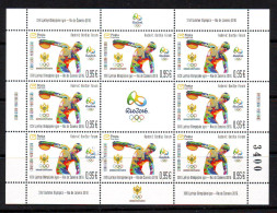 Montenegro 2016 XXXI Summer Olympics Mi.No.391 Mini Sheet (8+L)  MNH - Montenegro