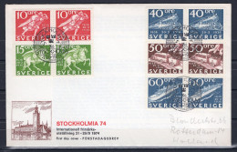 Sweden 1974 FDC Stockholmia With Complete Booklet 1972 - FDC