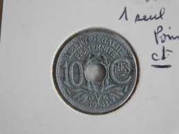 France 10 Centimes 1941  LINDAUER ZINC, Avec 1 Point Cmes  SOULIGNÉ (372) - 10 Centimes