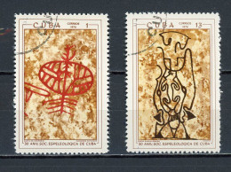 CUBA -  SPÉLÉO  N°Yt 1383+1388 Obli. - Used Stamps