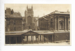 BATH. THE PUMP ROOM AND ABBEY. - Bath