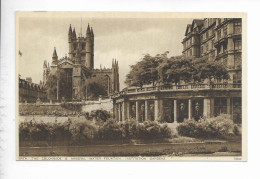 BATH. THE COLLONNADE & MINERAL WATER FOUNTAIN. INSTITUTION GARDENS. - Bath