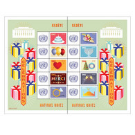 ONU Genève 2021 - Feuille De Timbres Personnalisés "Celebrations" ** - Blokken & Velletjes