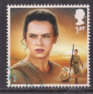 GB 2015 QE2 1st Star Wars Rey Ex Fdc SG 3763 ( A633  ) - Gebraucht