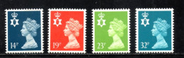 UK, GB, Great Britain, Regional Issue, North Ireland, MNH, 1988, Michel 47 - 50, Queen Elizabeth - Northern Ireland