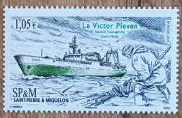 Saint Pierre Et Miquelon - YT N°1126 - Transport Maritime / Chalutier Le Victor Pleven - 2015 - Neuf - Neufs