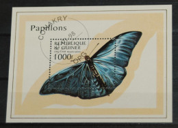 GUINEA 1998, Butterflies, Insects, Fauna, Mi #B518, Souvenir Sheet, Used - Papillons