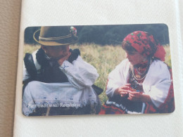 ROMANIA-(RO-ROM-0154C)-Romanian Traditional Wear 5-(76)-(150.000 Lei)-(MKK7XP)-used Card+1card Prepiad Free - Roemenië