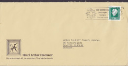 Netherlands HOTEL ARTHUR FROMMER Slogan Flamme 'Koop Zomerzegels' AMSTERDAM 1979 Cover Brief ESBJERG Denmark Juliana - Lettres & Documents