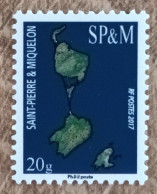 Saint Pierre Et Miquelon - YT N°1174 - Carte De Saint Pierre Et Miquelon - 2017 - Neuf - Unused Stamps
