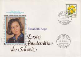 Sonderbrief  "Elisabeth Kopp - 1. Bundesrätin Der Schweiz"       1984 - Briefe U. Dokumente