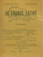 La France Latine N° 29 - Ohne Zuordnung
