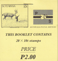 Bostwana N°665 - Oribis - Carnet De 20 Ex. - Neuf ** Sans Charnière - TB - Botswana (1966-...)