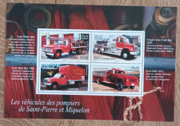 Saint Pierre Et Miquelon - Feuillet YT N°F1078 - Transport / Véhicules De Pompiers - 2013 - Neuf - Nuevos