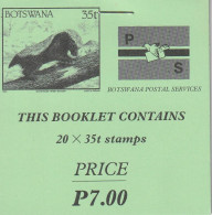 Bostwana N°670 - Blaireau - Carnet De 20 Ex. - Neuf ** Sans Charnière - TB - Botswana (1966-...)