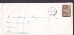 Vatican CITTA DEL VATICANO 1964 Cover Brief Lettera VIBORG Denmark Mi. 437 (single) Map Landkarte Ankunft Von Kyrill - Covers & Documents