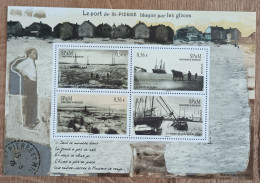 Saint Pierre Et Miquelon -  YT BF N°14 - Le Port De Saint Pierre Bloqué Par Les Glaces - 2009 - Neuf - Blocks & Kleinbögen