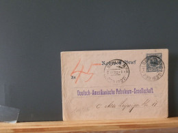 106/376  ENVELOPPE    ALLEMAGNE  OBL. 1892 - Enveloppes