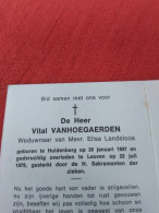 Doodsprentje Vital Vanhoegaerden / Huldenberg 29/1/1887 Leuven 22/7/1979 ( Elisa Landeloos ) - Religion & Esotérisme