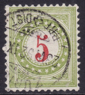 Schweiz: Portomarke SBK-Nr. 17DaIIN (Rahmen Hellgrün, Type II, 1889-1891) Gestempelt - Taxe