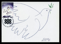 GREENLAND (2023) Carte Maximum Card - EUROPA Peace The Highest Value Of Humanity, Picasso, Dove, Colombe Paix - Maximumkarten (MC)