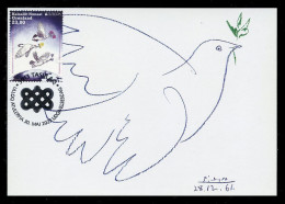 GREENLAND (2023) Carte Maximum Card - EUROPA Peace The Highest Value Of Humanity, Picasso, Dove, Colombe Paix - Maximum Cards