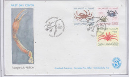 Greenland 1993 Crabs 3v  FDC (KG155) - FDC