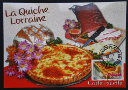 Carte Card Karte Maximum  La Quiche Lorraine 3652 Obl De NANCY - Altri & Non Classificati
