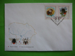 FDC - Bumble Bees.Insects # Litauen Lituanie Litouwen Lithuania 1999 #Mi.698/9 - Lituanie