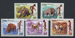 CUBA -  PREHISTOIRE  N°Yt 4609/4613 Obli. - Used Stamps
