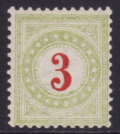 Schweiz: Portomarke SBK-Nr. 16DaIIN (Rahmen Hellgrün, Type II, 1889-1891) Ungebraucht * - Taxe