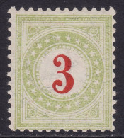 Schweiz: Portomarke SBK-Nr. 16DaIIN (Rahmen Hellgrün, Type II, 1889-1891) Ungebraucht * - Impuesto