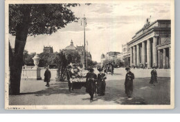 1000 BERLIN, Blumenstand Vor Dem Brandenburger Tor, 1911 - Brandenburger Deur