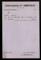 Librairie-Imprimerie Jannin-Mulcey , Chalon-sur-Saône 71 Saône Et Loire Vers 1911 - Sonstige & Ohne Zuordnung